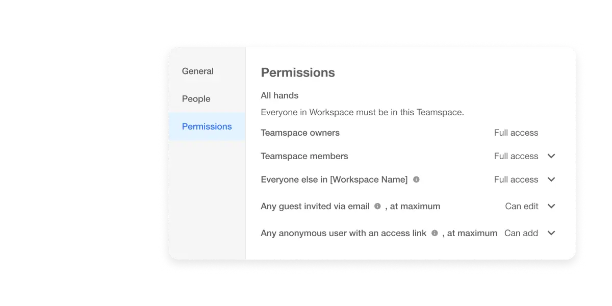 Share and manage video content - Interface showing options to share video via link with permission levels: can add, can comment, can view, and no access, ensuring secure and convenient access for collaborators.